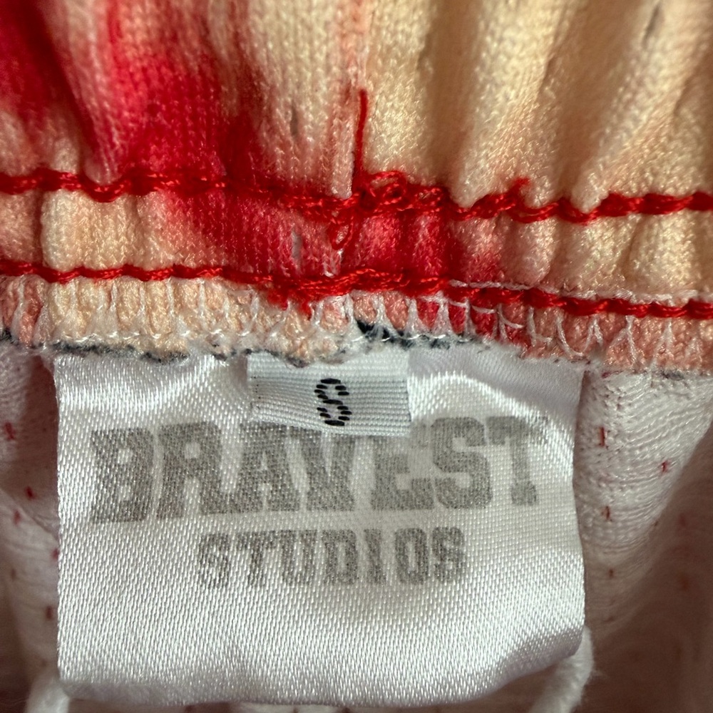 Bravest Studios Blood Drip Mesh Shorts, Size S. Urban Art Print. - Picture 5 of 5